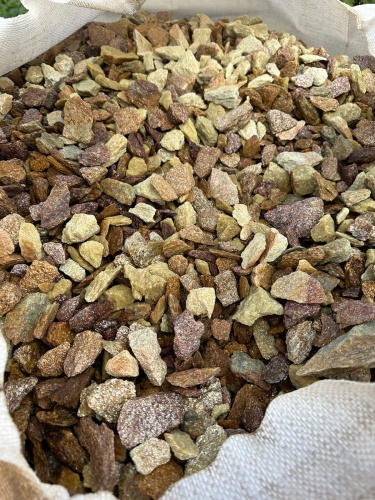 Златолит персиковый декоративная каменная крошка купить в Севастополе