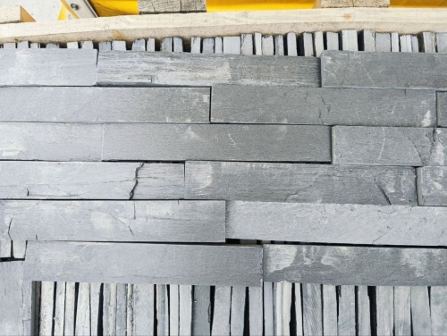 Плитка чёрная из натурального камня фасадная 30 см * 5 см, толщина 7 мм -30 мм купить в Севастополе