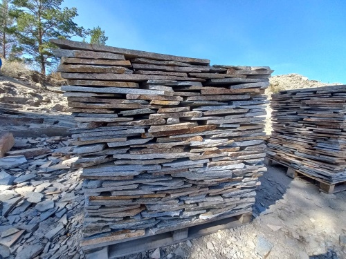 Плитняк златолит серебристый для фасада купить в Севастополе